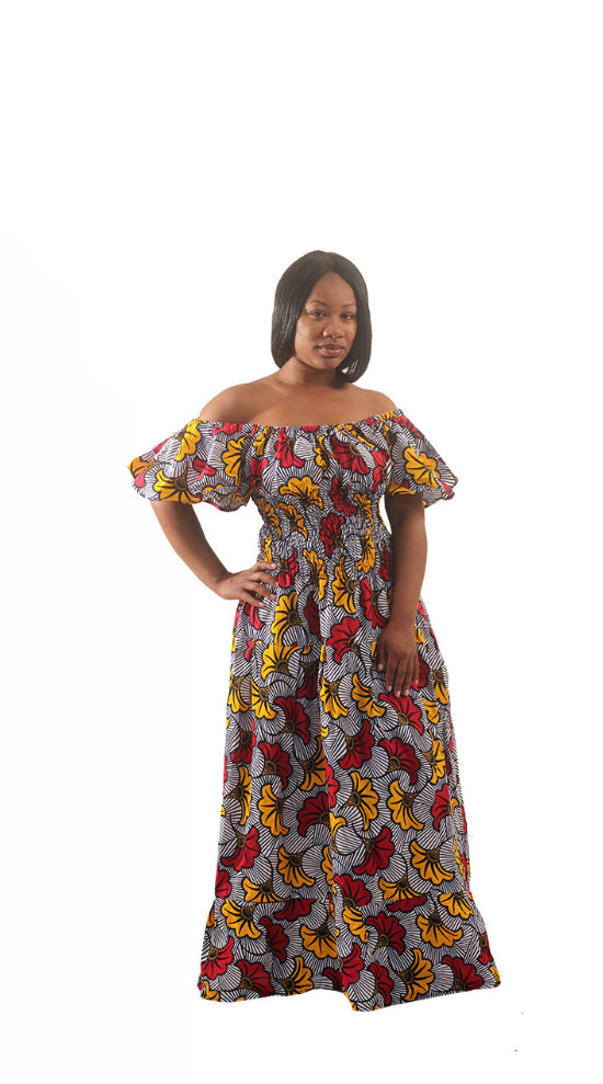 Flower print dress