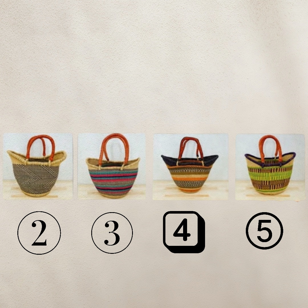 Double weave Two handle Ghana market basket