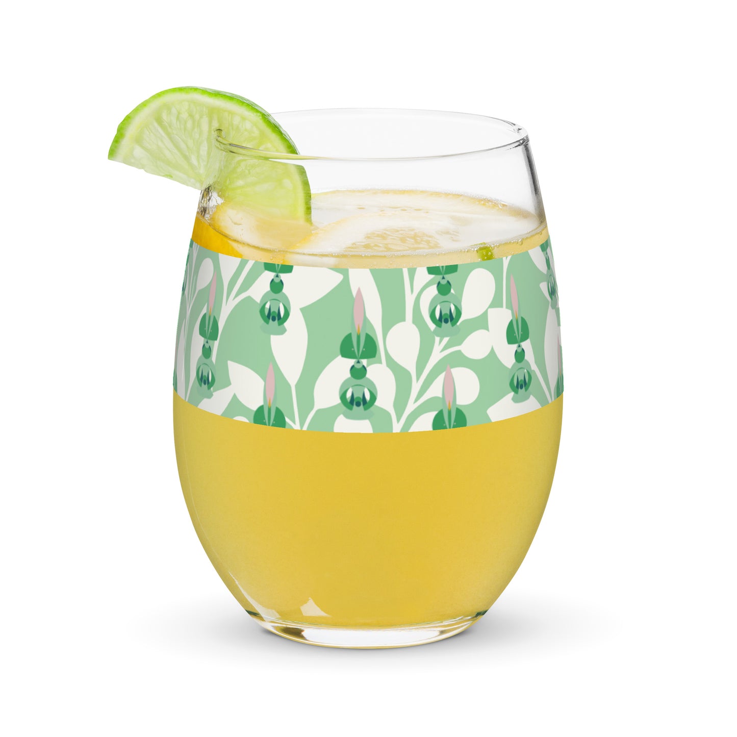 Stemless wine glass