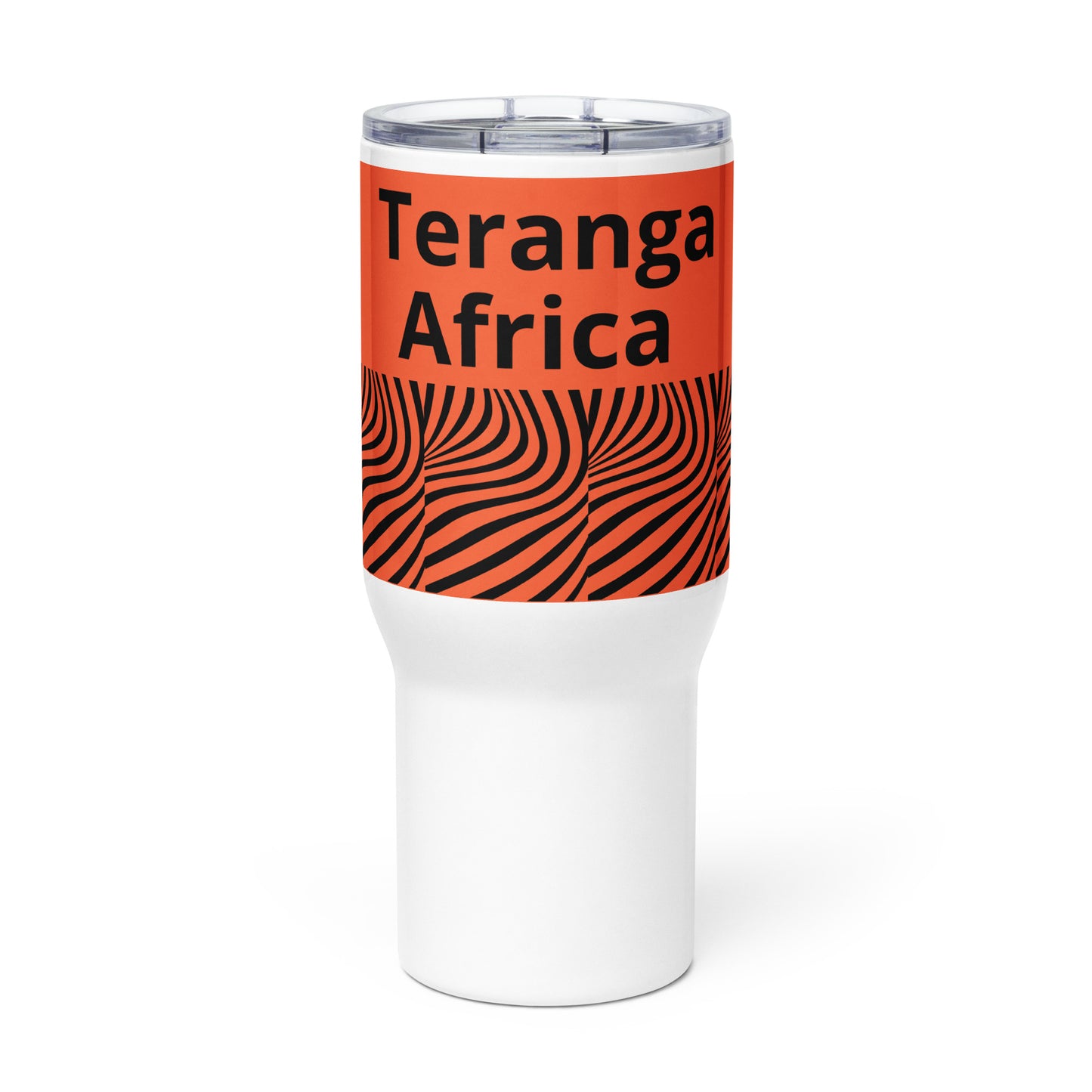 Travel mug with a handle Teranga Africa - African Inspired Digital Art