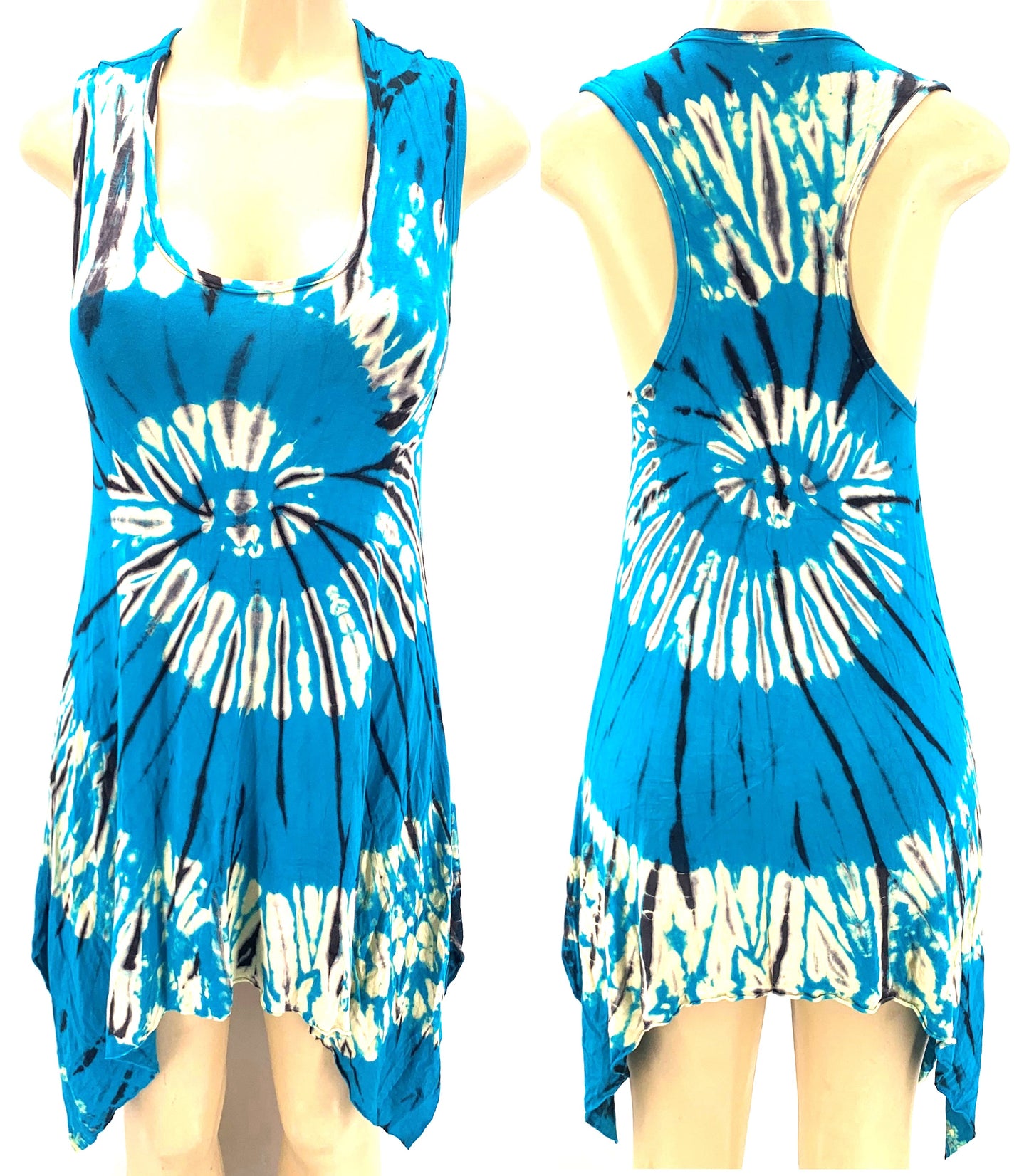 rayon Tie die mini dress