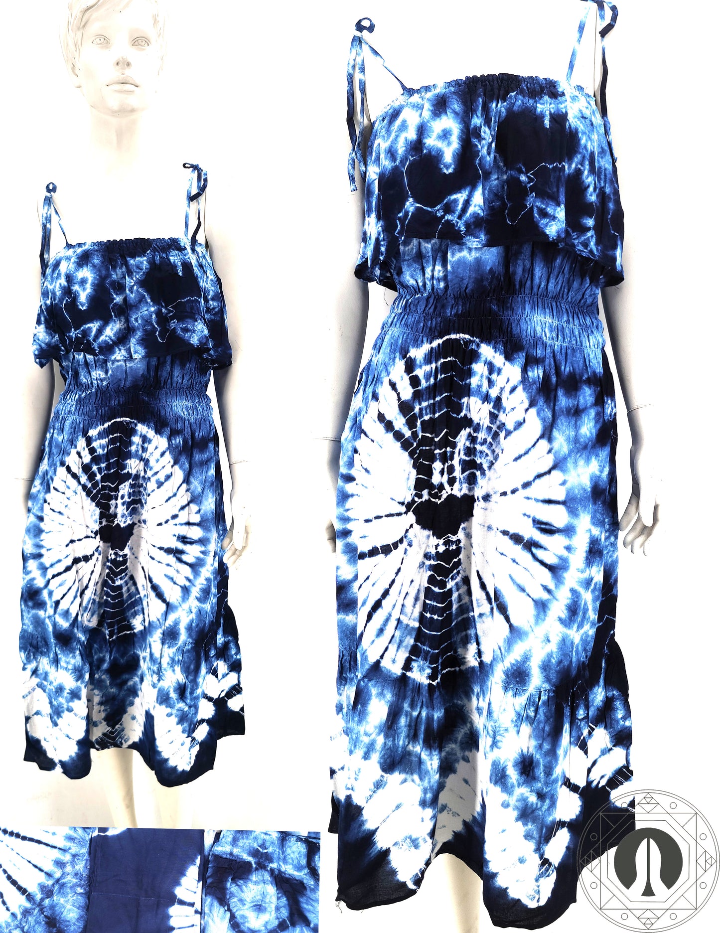 Blue TD Longue Dress
