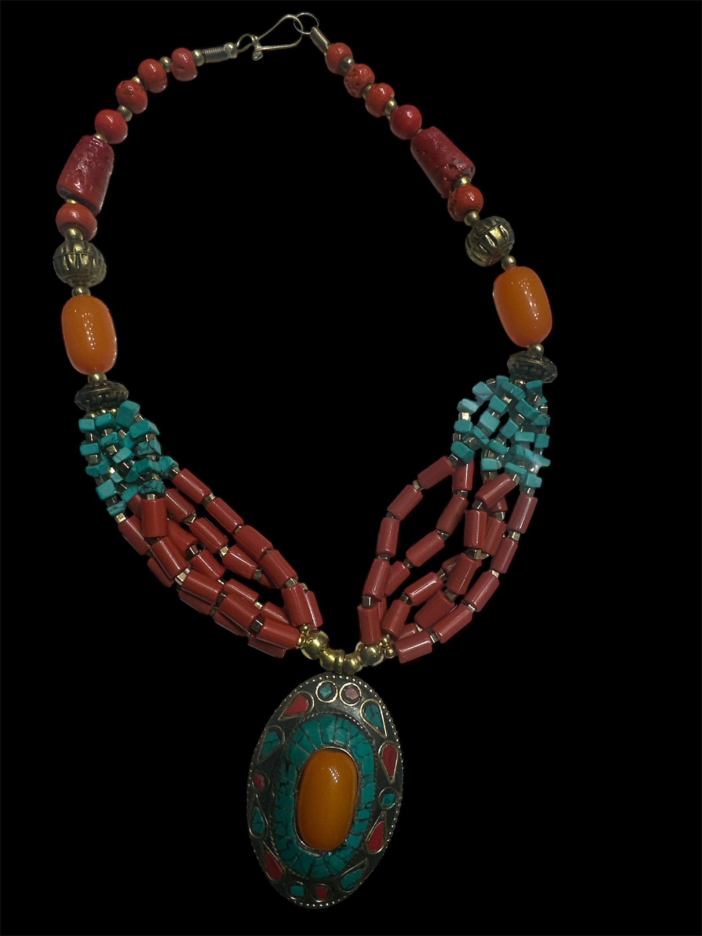 Sahara Royalty – Handcrafted African Necklace