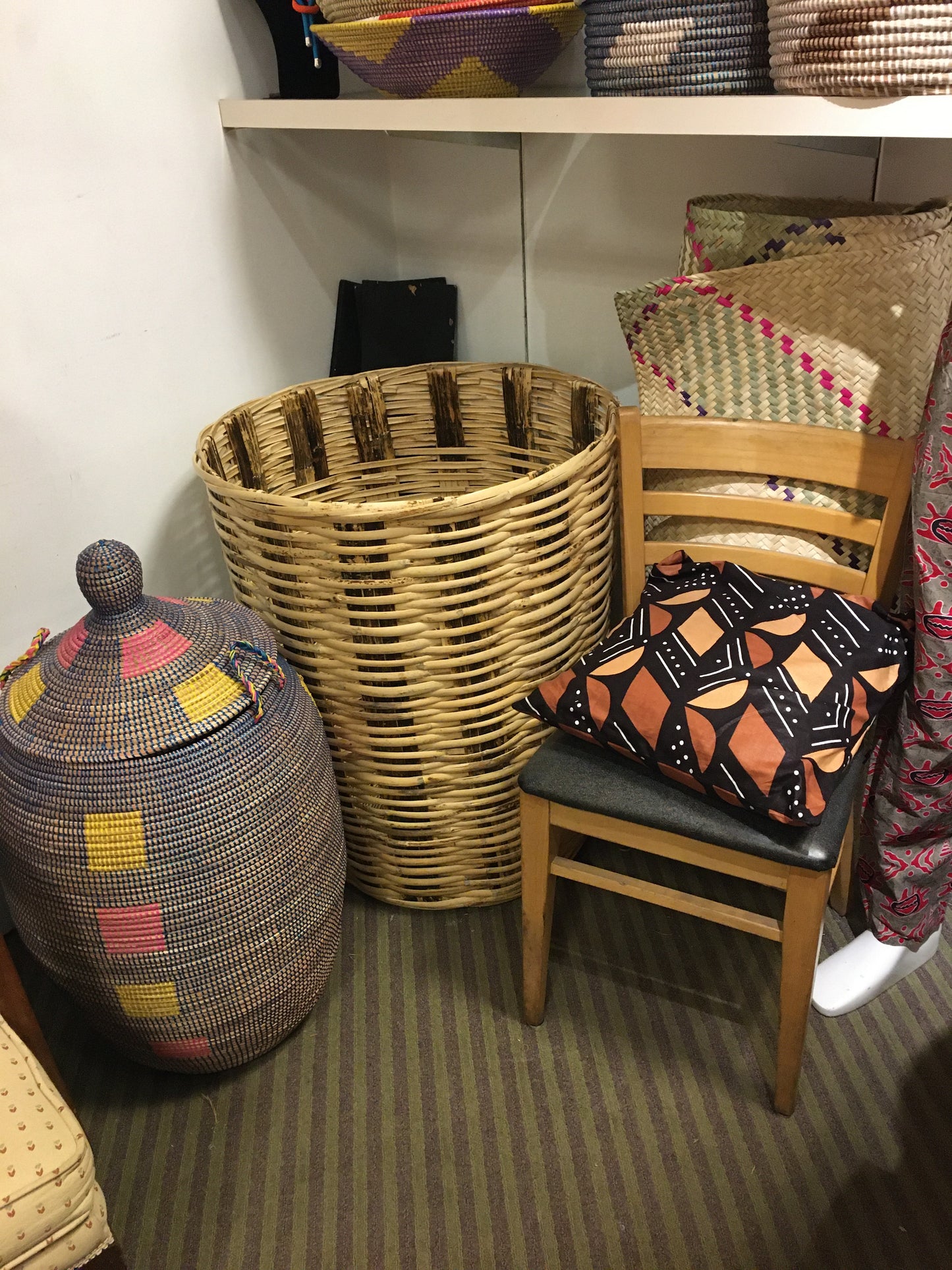 Large Senegalese basket and hamper