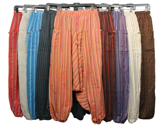 Harem stripe pants