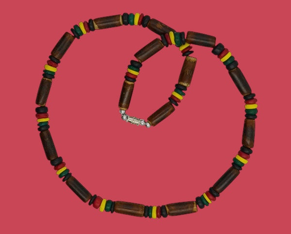 Bamboo rasta necklace