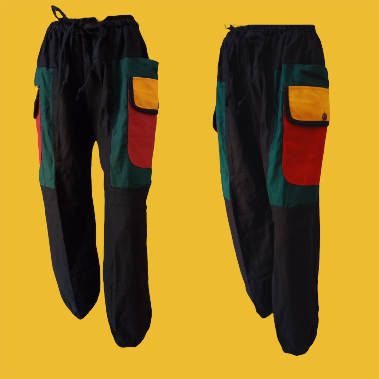 Big pocket cotton rasta pants